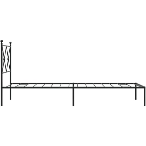  okvir za krevet s uzglavljem crni 75x190 cm Slike