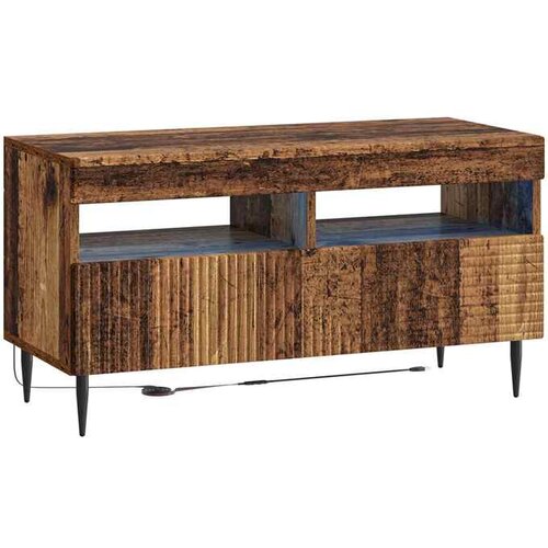 vidaXL LED TV kabinet HAARLEM 81 x 35 x 43 cm Staro drvo - Staro drvo Cene