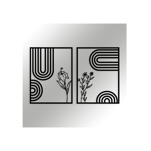 Wallity Zidna dekoracija Dolce Mate, 92x60cm, Crna Slike