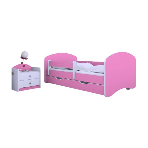 Happy Kitty iii krevet sa fiokom i dušekom roze 160x80cm Cene