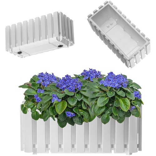 KADAX balkonski cvetlični lonec 38x18x16,5 cm bel balkonski, (5000346168) Slike