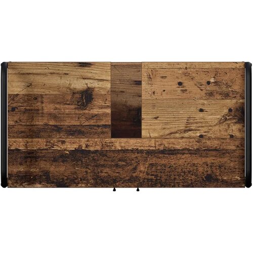  Set ormarića za kupaonicu 2 kom. Staro drvo 65 5 x 34 x 61 cm - Staro drvo Ormar s umivaonikom (2 vrata) + viseći ormar Slike