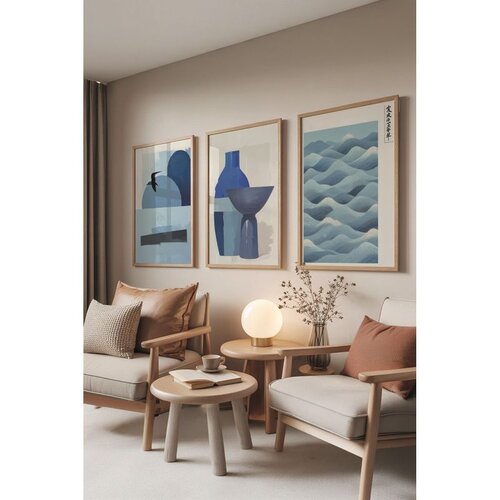 WALLXPERT Č-300807 - 3040 set dekorativnih slika u više boja (3 komada) Cene