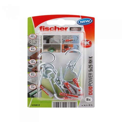 Fischer Vložki Duopower z vijaki z L kavljem (5 x 25 mm, 8 kosov) Cene