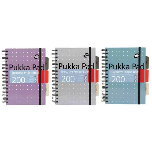  Spiralna bilježnica Pukka Pad Project Book Metalik, A5 crte