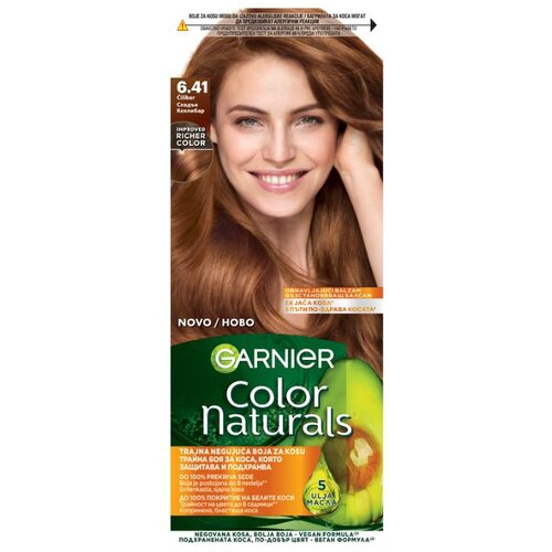 Garnier color naturals boja za kosu 6.41/ ćilibar Slike
