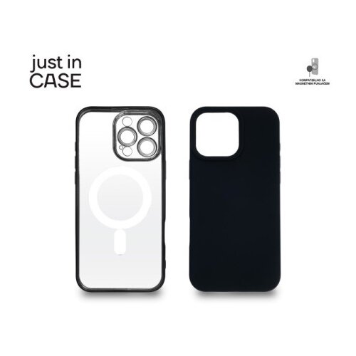 Just In Case 2u1 Extra case MAG MIX PLUS paket CRNI za iPhone 16 Pro Max Cene