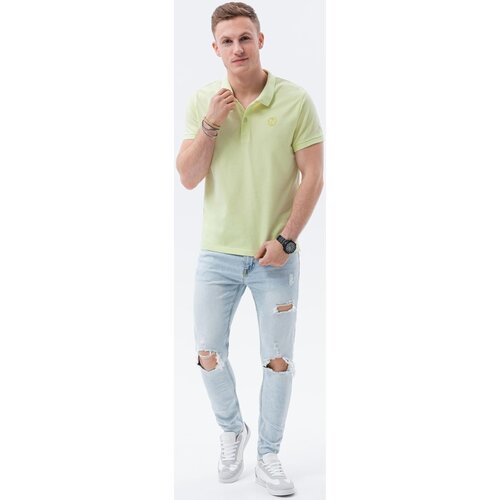 Ombre majice &amp;amp; polo majice mo&amp;scaron;ka polo majica (S1374GREEN) pisana Slike
