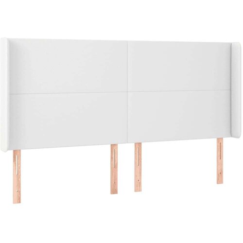  Box spring s madracem LED bijeli 180x200 cm umjetna koža Slike