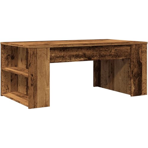 Maison Chic Klubska mizica - kavna mizica - Nizka mizica starinski les 102x55x42 cm inženirski les, (21752630) Cene