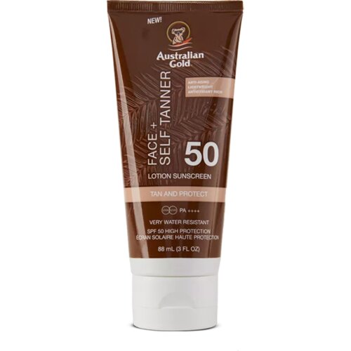 Australian Gold SPF 50 Face + Self tanner losion 88ml Slike