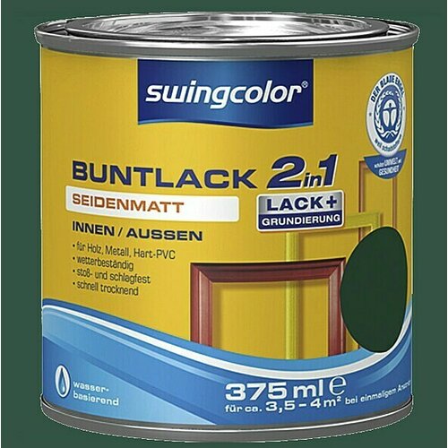 SWINGCOLOR Barvni lak 2v1 Swingcolor (mah zelena, svilnato mat, 375 ml) Slike