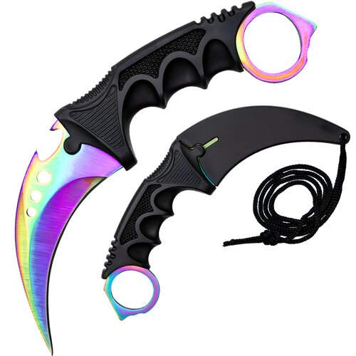  Zunanji nož Karambit YN-42089 - Večbarvna Slike