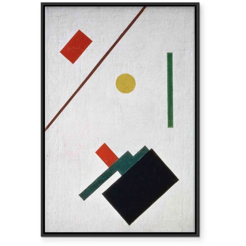  Slika - Kazimir Malevich &amp;ndash; Suprematist Composition 80x120 U crnom drvenom okviru Slike