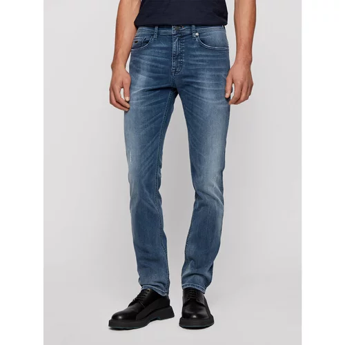 Boss Jeans hlače Delaware BC-L-P 50449020 Mornarsko modra Slim Fit