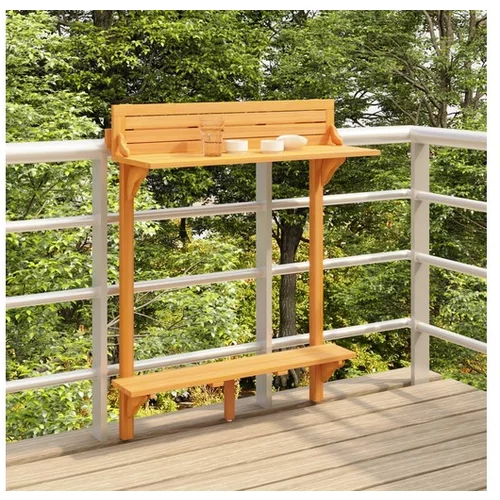  Balkonska barska miza 90x37x122,5 cm trakacijev les