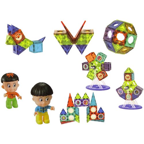 Magnetic Magnetni kocke 3D Hudičev mlin Carousel 71 kosov Slike
