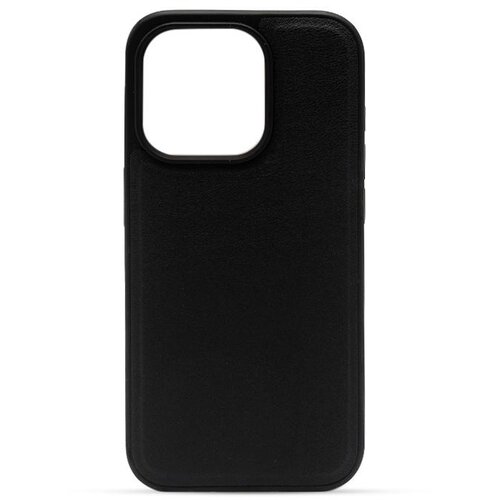  LEATHER CASE Maska za telefon za Iphone 15 Pro , Crna Cene
