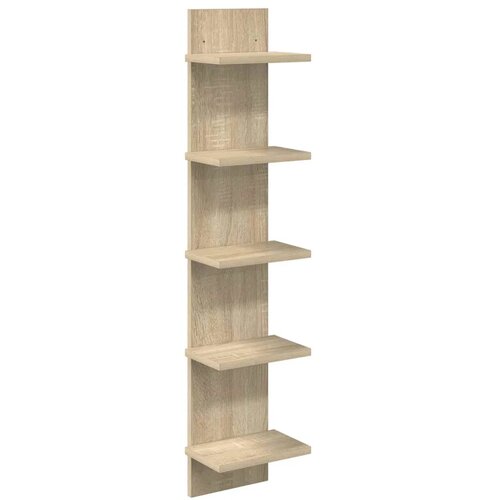  Zidna polica Hrast sonoma 22 x 15 x 100 cm Konstruirano drvo - Hrast sonoma 1 22 x 15 x 100 cm (5 etaža) Slike