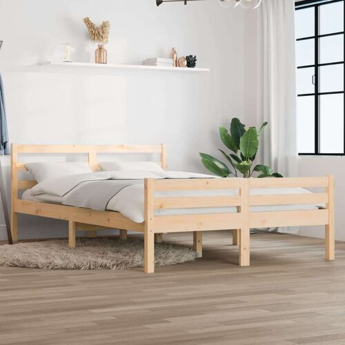  Za krevet od masivnog drva 135 x 190 cm 4FT6 bračni Slike