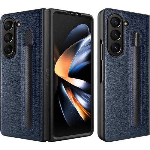INF Samsung Galaxy Z Fold etui za telefon z vzorcem ličija in režo za pisalo Blue Model 2, (21837775) Cene
