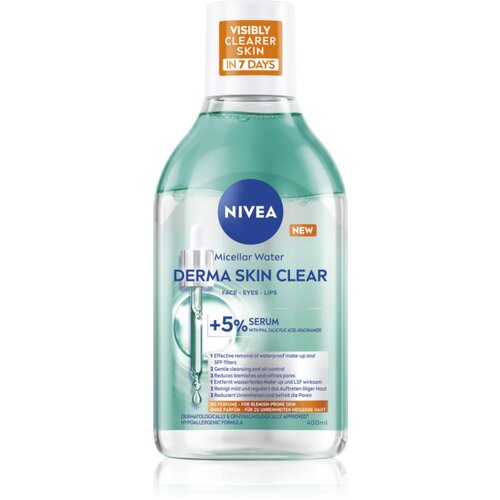 Nivea Derma Skin Clear čistilna micelarna voda proti nepravilnostim na koži 400 ml Cene