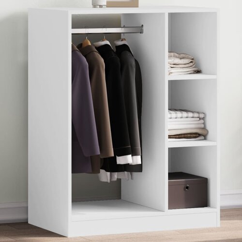 vidaXL Garderobna omara bela 77x48x102 cm iverna plošča Cene