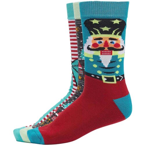 Urban Classics Christmas Socks Christmas nutcracker - 3-Pack multicolor Cene