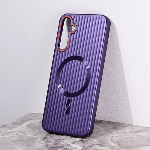 Torbica Magsafe Stripe za Samsung A156B Galaxy A15 5G ljubicasta Slike