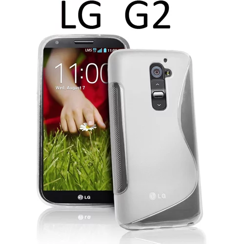  Gumijasti / gel etui S-Line za LG G2 - prozorni