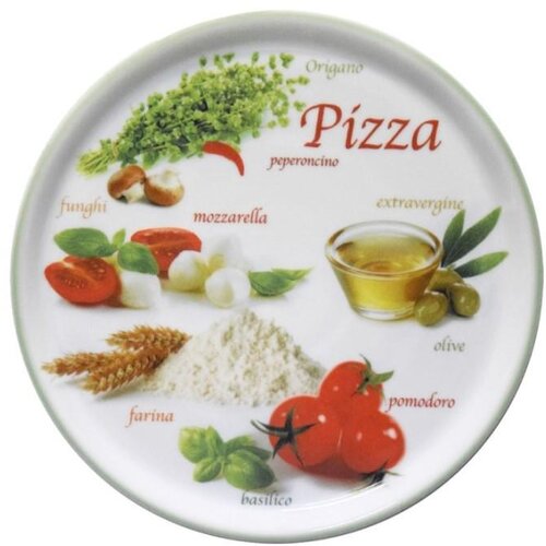 Saturnia Pizza krožnik Napoli / 31cm / Foods zelen / 6kos, (21364723) Cene