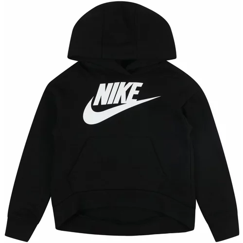Nike Sportswear Sweater majica 'CLUB FLEECE' crna / bijela