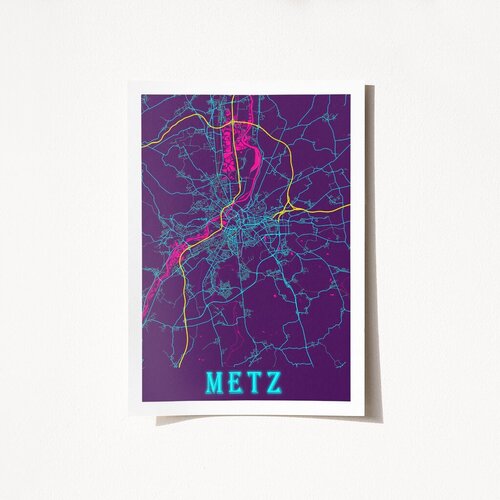 Wallity Poster Metz-2061, 50x70 cm Cene