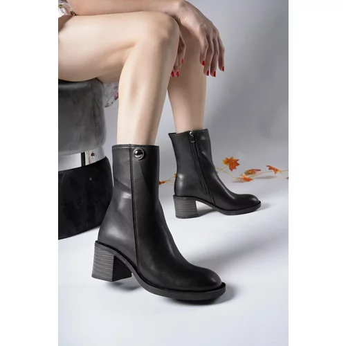 Riccon Aklaerth Women's Boots 0012721 Black Leather