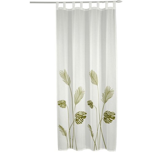 Sehlbach Bijela/zelena prozirna zavjesa od voila 135x245 cm &amp;ndash; Slike