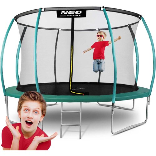 Janshop Profilirani vrtni trampolin 12ft/374cm z neo-športnimi notranjimi mrežami, (21208908) Cene