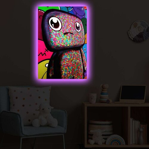 Wallity Zidna slika sa LED osvjetljenjem 4570POPARTDACT-005, 45x70 cm Cene