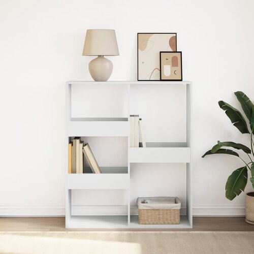 VidaXL Knjižna omara/pregrada bela 100x33x115 cm Slike