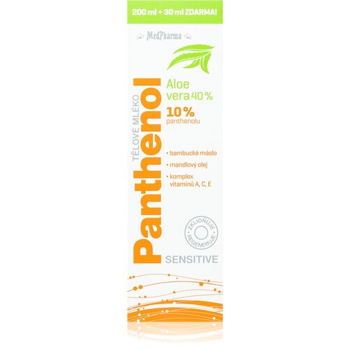 MedPharma Panthenol 10% Sensitive intenzivno hidratantno mlijeko za tijelo s regenerirajućim učinkom 230 ml Cijene