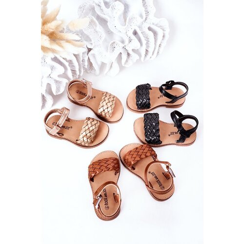 Kesi Children's Braided Sandals Camel Bailly Cijene