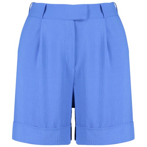 Trendyol Curve Navy Blue Woven Shorts Slike