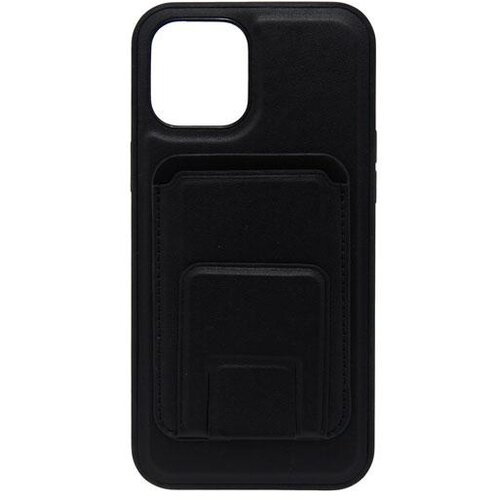  Maska za telefon LEATHER MAGSAFE WALLET za Iphone 12 Pro, Crna Cene