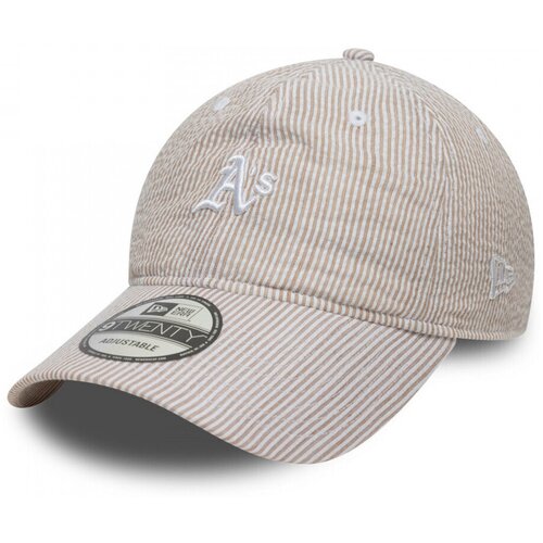 New Era Kape s &amp;scaron;iltom Seersucker 9twenty oakath Bež Slike