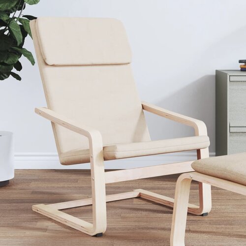 The Living Store Stol za sproščanje krem blago - Stol Za Sproščanje, (21485295) Cene