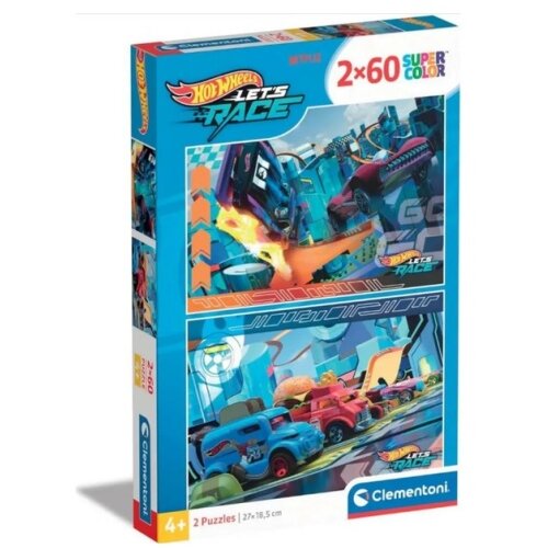 Clementoni puzzle 2x60 hot wheels ( CL24816 ) Cene