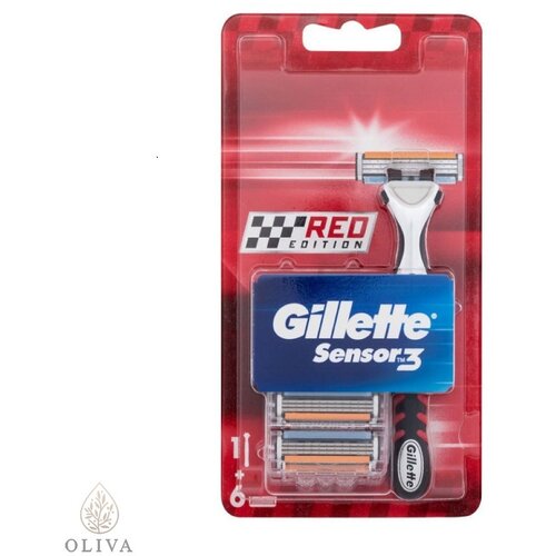 Gillette brijač Sensor Red H+6 Slike