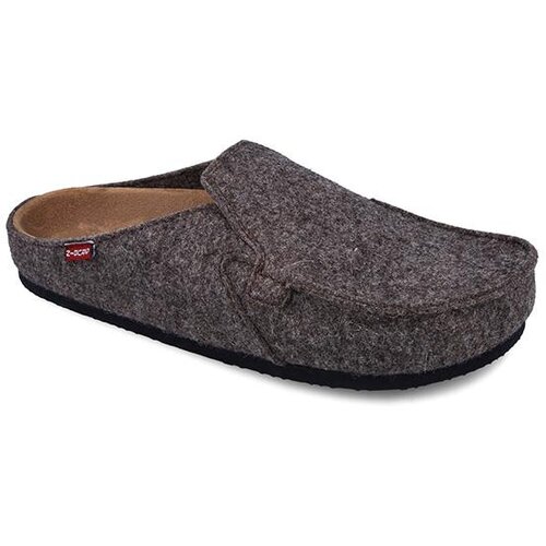 Grubin muške kućne papuče dardaneli classic 1834040, braon Cene