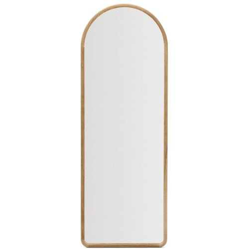 Kave Home Stensko ogledalo z lesenim okvirjem 55x155 cm Milsa &ndash; Cene