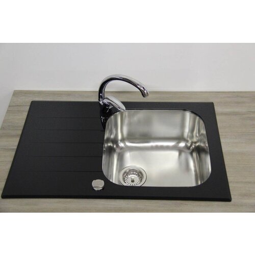 Sink Solution stekleno korito s line 800x500 (400) - �RNA Cene