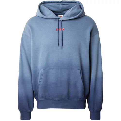 Levi's Sweater majica crno plava / nebesko plava / crvena / bijela